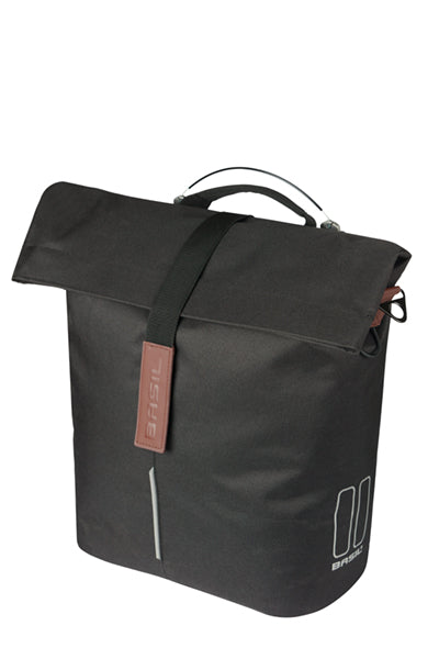 Afbeelding laden in galerijviewer, Basil b.v. tas basil city shopper enkel | mik studs | zwart | 14-16l