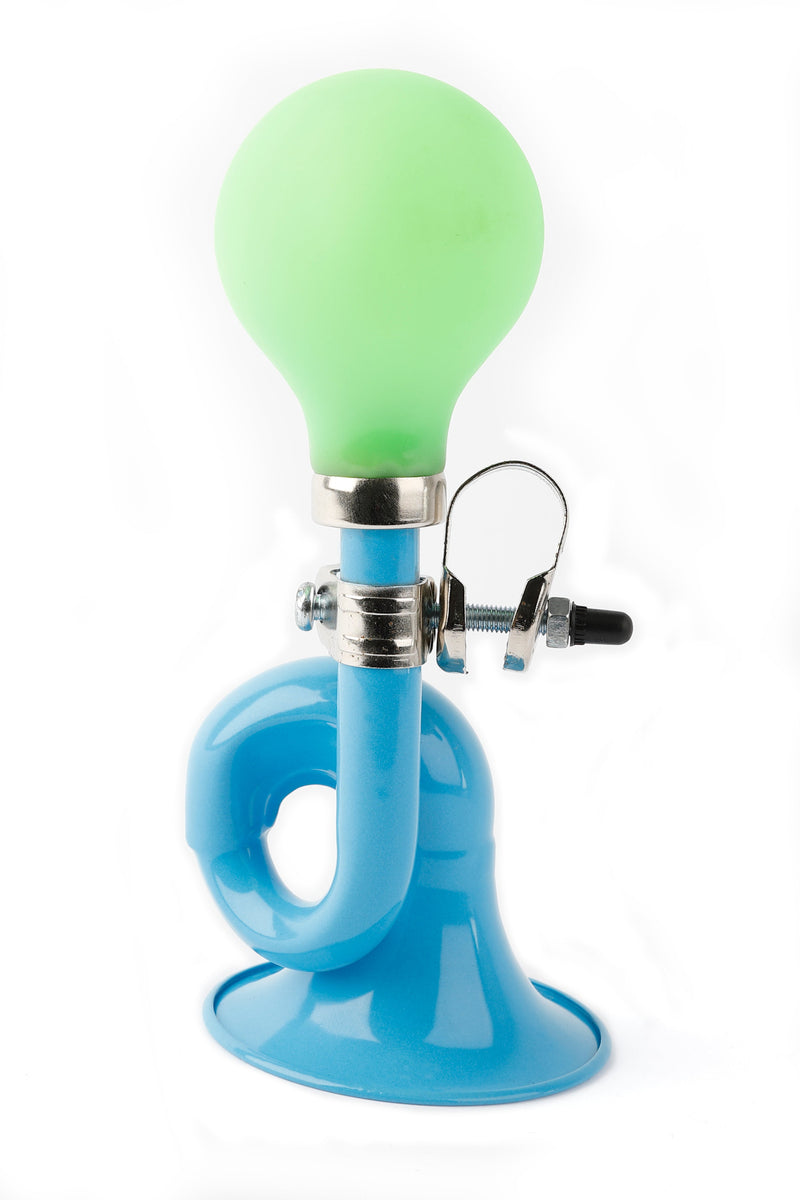Laden Sie das Bild in Galerie -Viewer, Buzaglo pexkids blue toet posthoorn staal groene bol