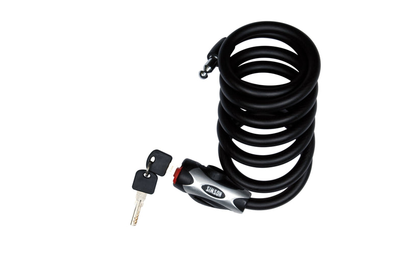 Load image into Gallery viewer, Simson Kabelslot Regular XL - 10x150cm - Zwart - Geen ART - Fiets