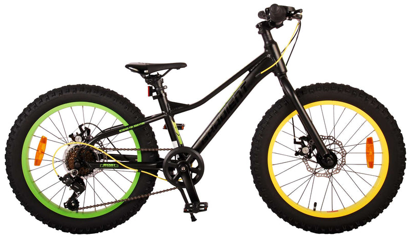 Load image into Gallery viewer, Volare Gradient Kinderfiets – Jongens – 20 inch – Zwart Geel Groen – 6 speed – Prime Collection