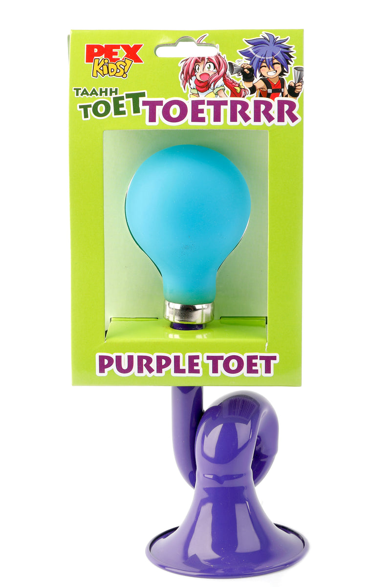 Afbeelding laden in galerijviewer, Buzaglo pexkids purple toet posthoorn staal blauwe bol