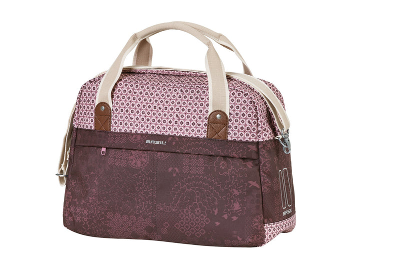 Load image into Gallery viewer, Basil Bohème fietsschoudertas - Rode elegante fietstas voor dames - Waterafstotend - 18L