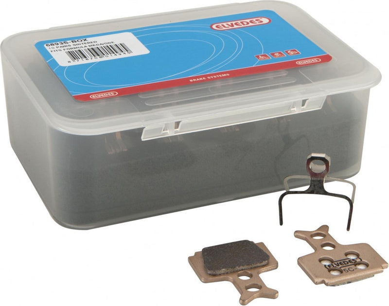 Laden Sie das Bild in Galerie -Viewer, Elvedes cable systems bv elvedes 6893s-box disc brake pad compatible formula mega one sintered (10)