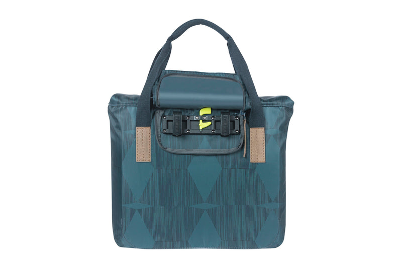 Load image into Gallery viewer, Basil Elegance fietsshopper, Choose Green, unisex, stadfiets, estate blue