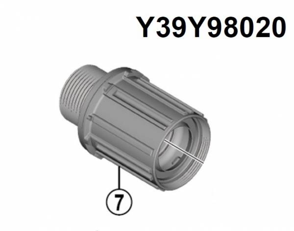 Afbeelding laden in galerijviewer, Shimano benelux b.v. shimano y39y98020 cassettebody 8 9 10 spd. fh-m6010 deore