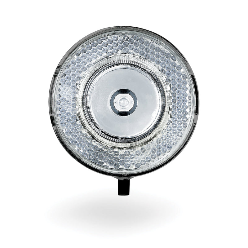 Chargez l'image dans la visionneuse de la galerie, koplamp 706-B Retro 15 lux led batterij chroomzwart