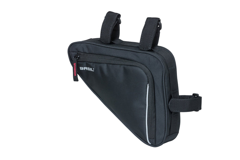 Load image into Gallery viewer, Basil Sport Design frametas M - zwarte fietstas - 1,7L - waterafstotend - klittenbandbevestiging