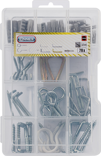 Load image into Gallery viewer, Connex assortiment schroefhaak-plug 78-dlg - dp8500123