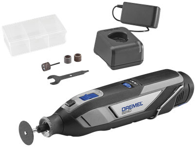 Afbeelding laden in galerijviewer, Dremel 8240-3 45 multitool - inclusief 12 v li-ion accu (2.0 ah) - oplader - 45 accessoires - 3 hulpstukken - soft bag