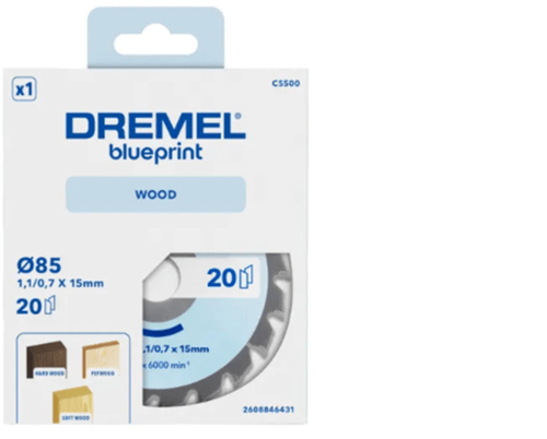 Afbeelding laden in galerijviewer, Dremel blueprint zaagblad voor hout (cs500)