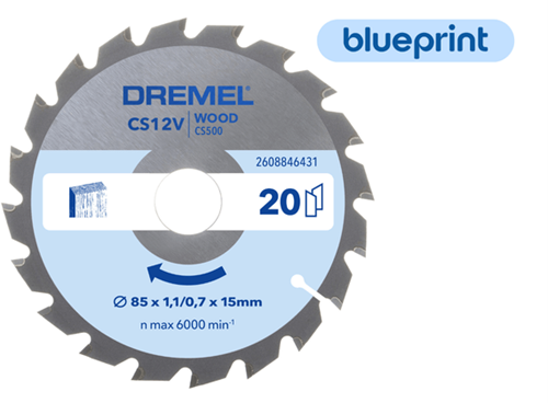 Afbeelding laden in galerijviewer, Dremel blueprint zaagblad voor hout (cs500)