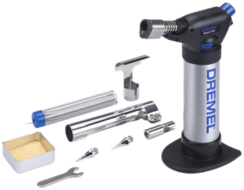 Afbeelding laden in galerijviewer, Dremel versaflame 2200jd |model 2200-5 | katalysator + 2 x soldeertip + vlamverlengstuk - f0132200jd