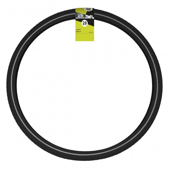 Load image into Gallery viewer, Dresco traveller buitenband 28 x 1.75 (47-622) reflectie zwart