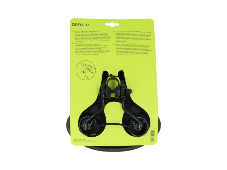 Load image into Gallery viewer, Dresco city holland fietszadel gel zwart