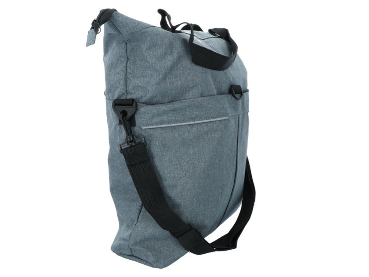 Load image into Gallery viewer, Dresco enkele fietstas en shopper 18 liter grijs