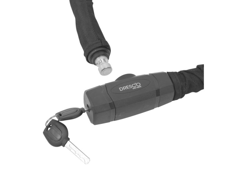 Load image into Gallery viewer, Dresco pantserslot kabel 100 cm rvs 3-delig zwart