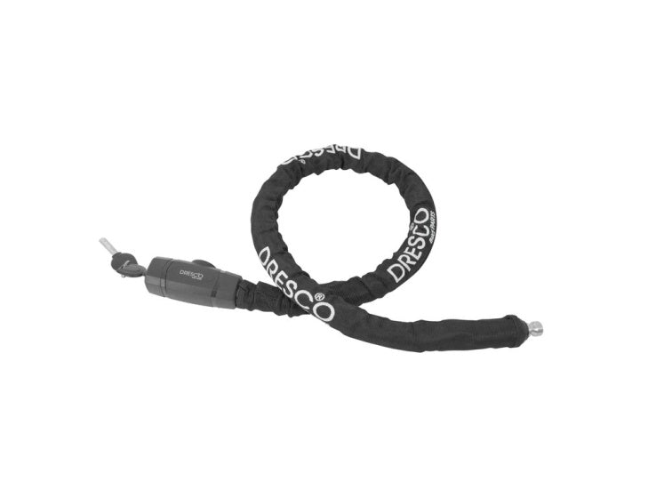 Load image into Gallery viewer, Dresco pantserslot kabel 100 cm rvs 3-delig zwart