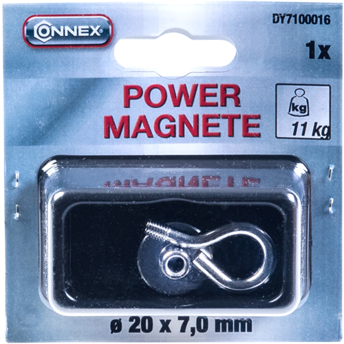Afbeelding laden in galerijviewer, Connex magneet neodym oog d20 11kg - dy7100016