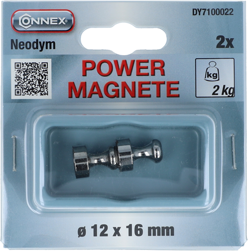 Laden Sie das Bild in Galerie -Viewer, Connex magneet neodym greep d12mm 2st 2kg - dy7100022