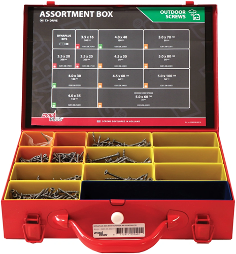 Laden Sie das Bild in Galerie -Viewer, Dynaplus assortimentskoffer outdoor ar-coating torx | 1390-delig - 0289.08.00210