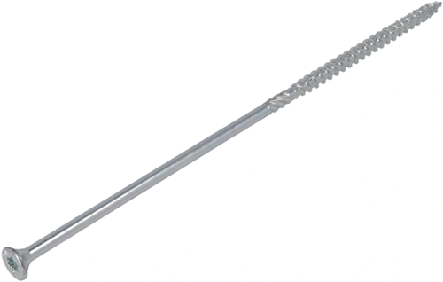 Cargue la imagen en el visor de la galería, Dynaplus constructieschroef verzinkt platkop deeldraad +snijpunt torx tx30 6.0x180 80 | 100 stuks - 0281.01.51301