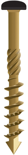 Cargue la imagen en el visor de la galería, Dynaplus gevelschroef ar-bronze cilinderkop deeldraad zwarte kop torx tx15 4.0x50 28 | 200 stuks - 0284.08.25905