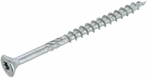 Afbeelding laden in galerijviewer, Dynaplus unischroef spaanplaatschroef verzinkt platkop deeldraad torx tx25 5.0x80 42 | 500 stuks - 0289.11.42401