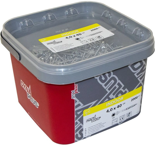 Afbeelding laden in galerijviewer, Dynaplus unischroef spaanplaatschroef verzinkt platkop deeldraad torx tx25 5.0x80 42 | 500 stuks - 0289.11.42401