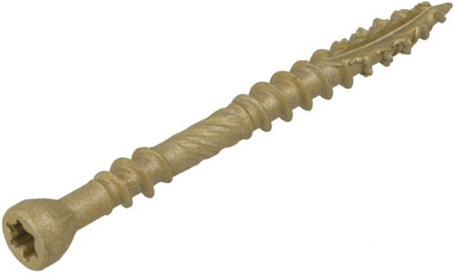 Afbeelding laden in galerijviewer, Dynaplus vlonderschroef xtreme ar-bronze platkop-60° deeldraad +snijpunt torx tx25 5.0x40 20 | 200 stuks - 0283.08.41601