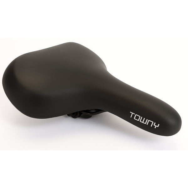 Load image into Gallery viewer, Fietszadel Edge Towny met memory foam - zwart