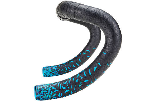Load image into Gallery viewer, Supacaz - super sticky kush star fade stuurlint zwart neon blauw
