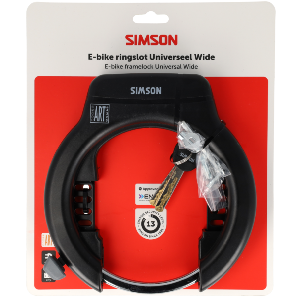 Afbeelding laden in galerijviewer, Simson ringslot universeel wide e-bike insteek 80mm art**