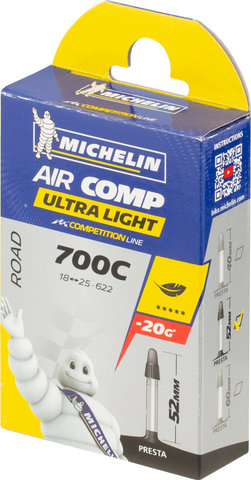 Load image into Gallery viewer, Michelin a1 aircomp ultra-light road inner tube for 28 tyres