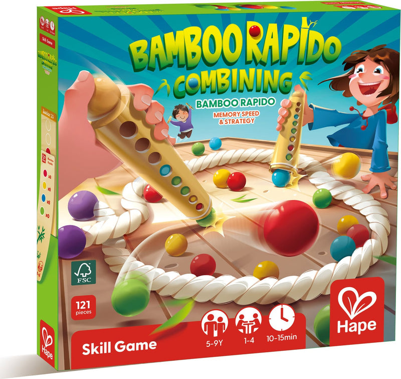 Afbeelding laden in galerijviewer, Hape bamboo rapido - 122dlg.