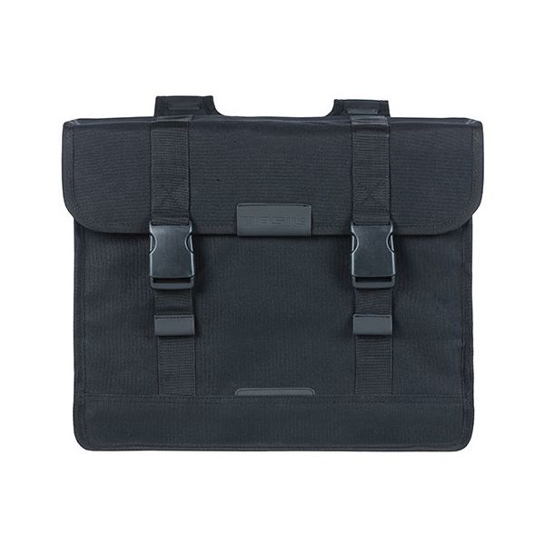 Load image into Gallery viewer, Basil Kavan Eco Classic 58L dubbele fietstas zwart