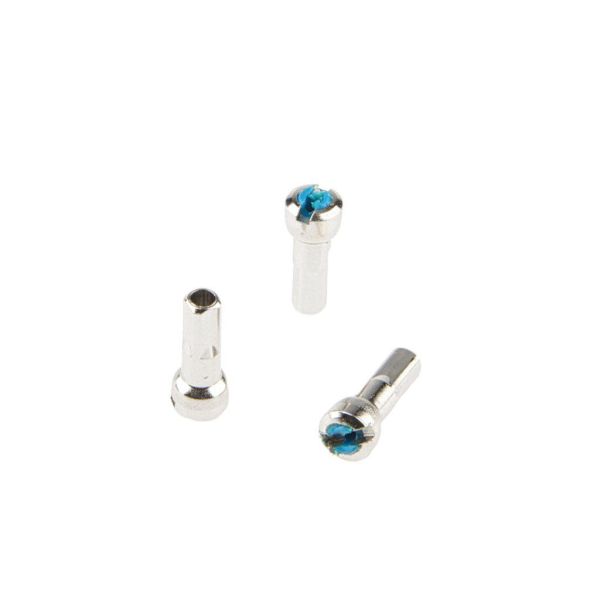 Load image into Gallery viewer, Alpina Spaaknippel met ronde kop 14G 15.0mm 4 Fg 2.3 ABS messing zilver (144 stuks)