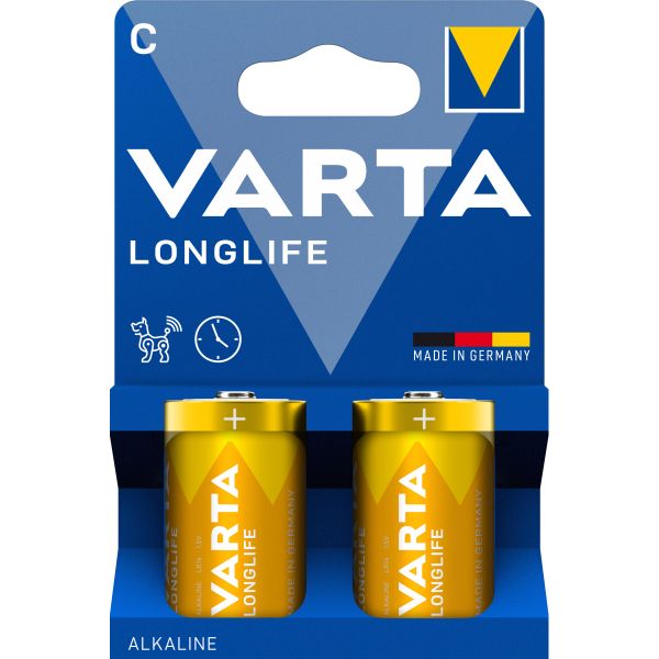 Laden Sie das Bild in Galerie -Viewer, Varta batterij longlife alkaline lr14 c (2x)