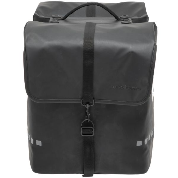 Load image into Gallery viewer, New Looxs Odense Dubbele Fietstas - Zwart - 39L