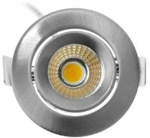 Laden Sie das Bild in Galerie -Viewer, Enzo ecodim led inbouwspot 5w 2700k 62mm 60gr rond verstelbaar geschuurd staal - led4840