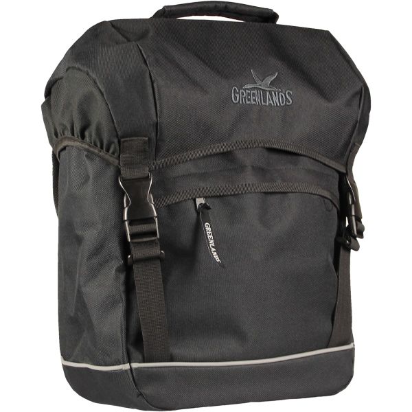 Load image into Gallery viewer, Greenlands enkele fietstas travel 25 liter 32 x 42 x 19 cm - zwart