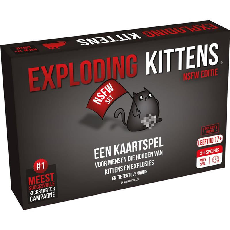 Load image into Gallery viewer, Exploding kittens nsfw 18+ kaartspel nl