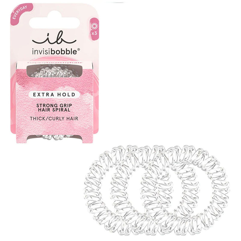 Load image into Gallery viewer, Invisibobble extra hold crystal clear 3 stuks