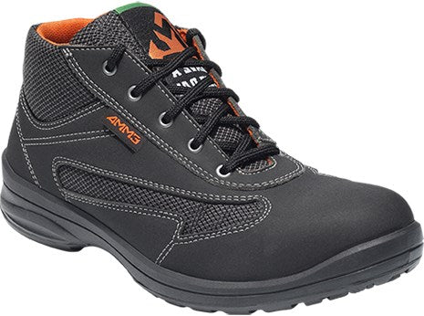 Cargue la imagen en el visor de la galería, Emma safety footwear emma werkschoen amber hoog s1p | zwart (d) | maat 35 - 11.148.001.01