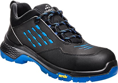 Cargue la imagen en el visor de la galería, Emma safety footwear emma werkschoen crossforce d laag s3 | zwart blauw | maat 45 - 8715316154461