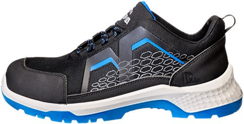 Cargue la imagen en el visor de la galería, Emma safety footwear emma werkschoen crossforce fly d laag s3 | zwart blauw | maat 47 - 8715316153884
