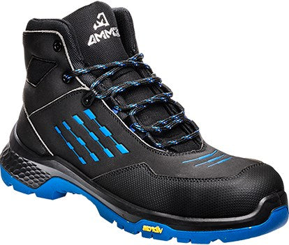 ギャラリービューアに画像をロードする, Emma safety footwear emma werkschoen crossforce xd hoog s3 | zwart blauw | maat 42 - 8715316154881