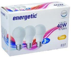 Load image into Gallery viewer, Enzo energetic led gls e27 4,8-40w 2700k mat doos a3 - 2740032