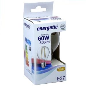 Cargue la imagen en el visor de la galería, Enzo energetic led gls e27 6,8-60w 2700k filament helder - 2720320
