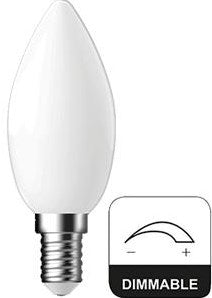 ギャラリービューアに画像をロードする, Enzo energetic led kaars e14 4,2-40w 2700k filament mat dimbaar - 2720512