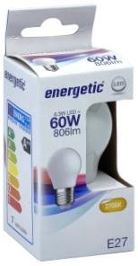 ギャラリービューアに画像をロードする, Enzo energetic led kogel e27 6,8-60w 2700k filament mat - 2720674